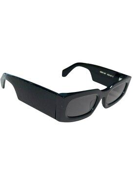 Off White Cary 52MM Black Rectangle Sunglasses Signature Logo NWT